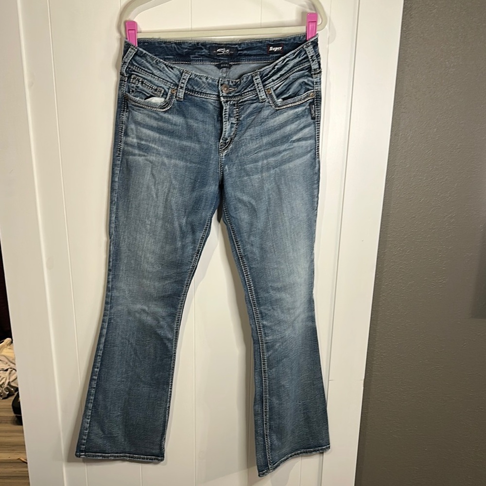 Silver Jeans Women's Blue Boot Cut Jeans